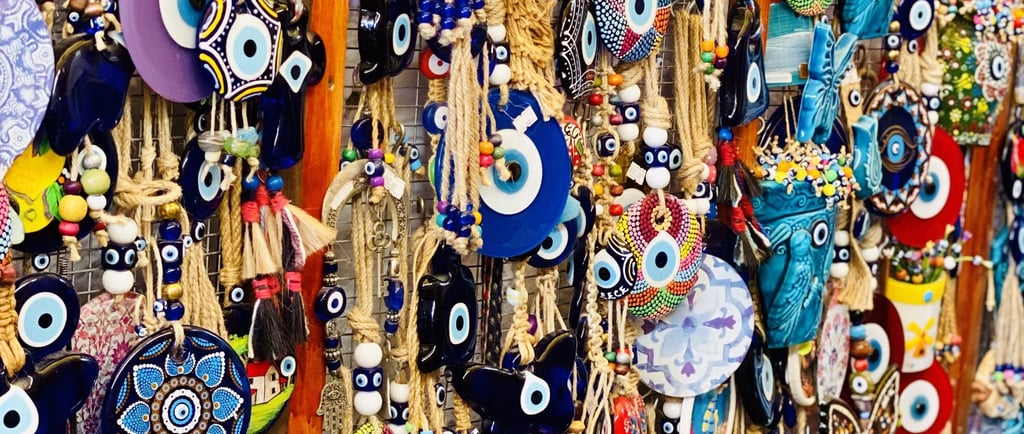 a wall of evil eye