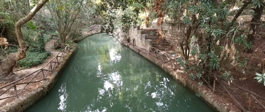 Rodini Park in Rhodes Greece