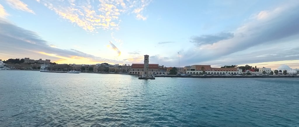 Mandraki port where colossus of Rhodes was standing