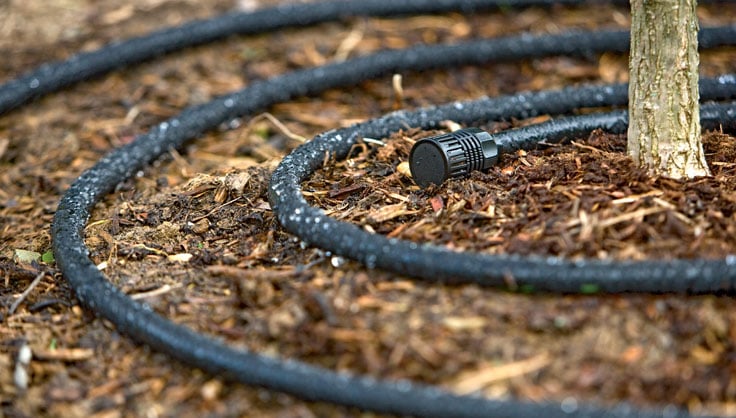 Soaker hose drip irrigation