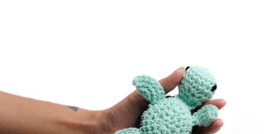 smol turtle plushie from Munnsense Gift Shop