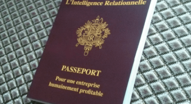 a passport cover with a passport and a passport case