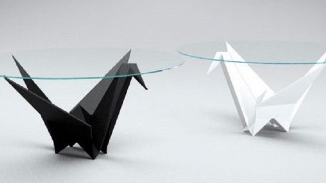 Tavolino a forma di origami