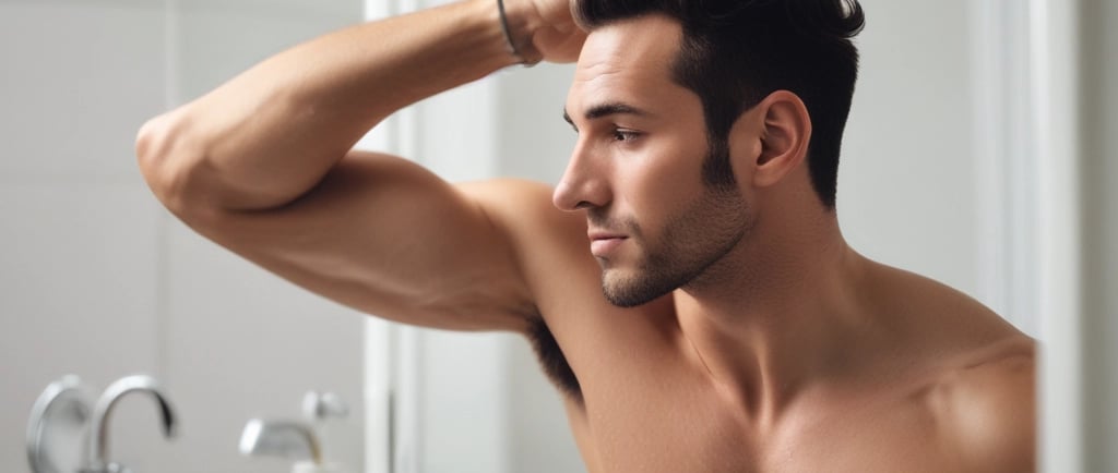 woman holding blue and white bottle
