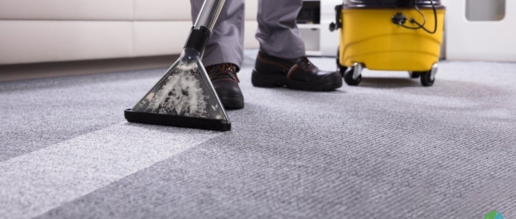 Technicien NetT nettoyant moquette avec machine professionnelle à Toulouse