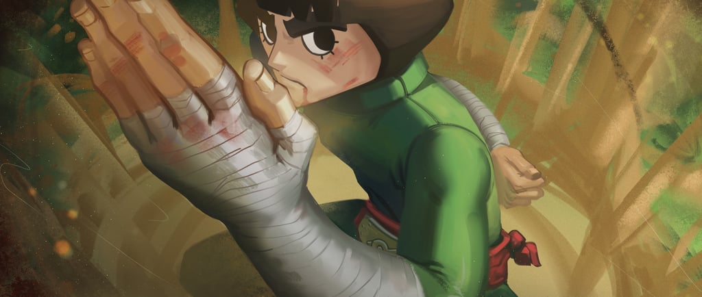Fanart do Rock Lee, personagem do Anime Naruto.