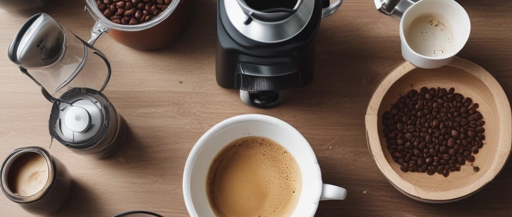 a pitcher of liquid sitting on top of a table
