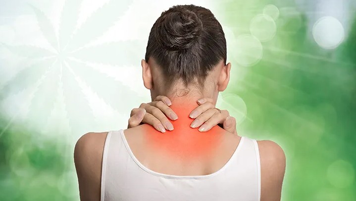 a woman with a sore 