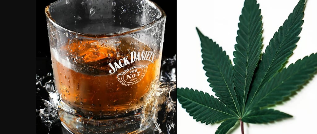 a glass of whiskey and a glass of whiskey