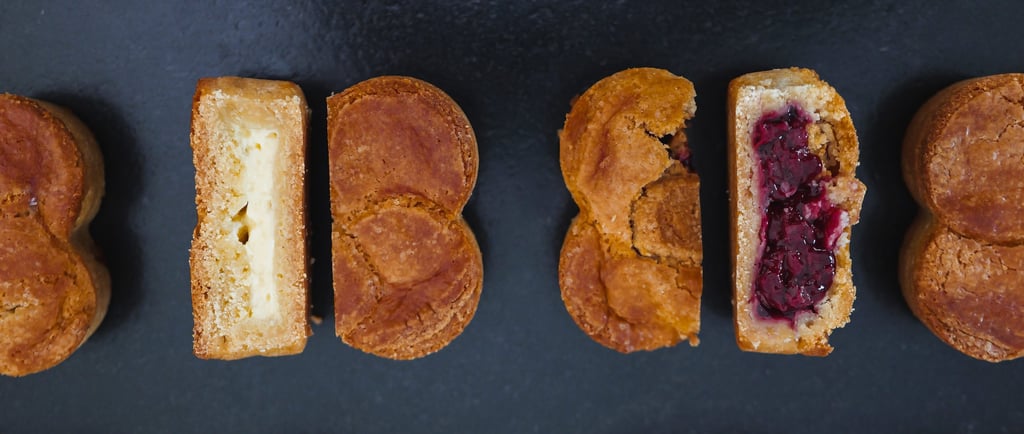 Gâteau basque individuel à la crème et à la cerise