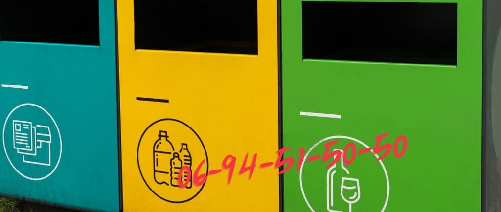 Poubelle Tri sélectif métallique Maroc