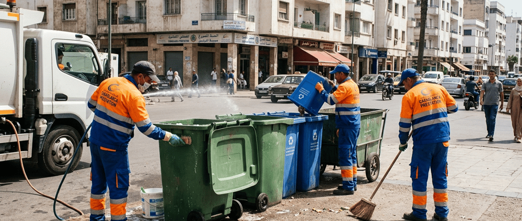 entretien poubelles Maroc
