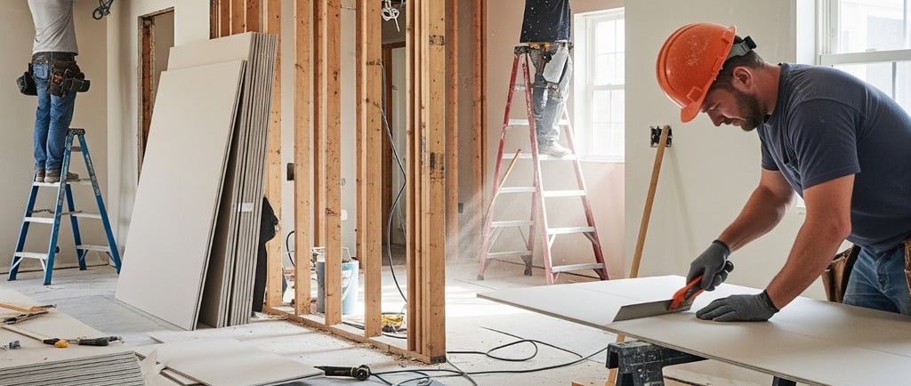 a man in a hard hat and a construction worker
