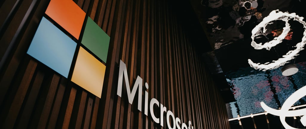 A Company Logo on a Wall