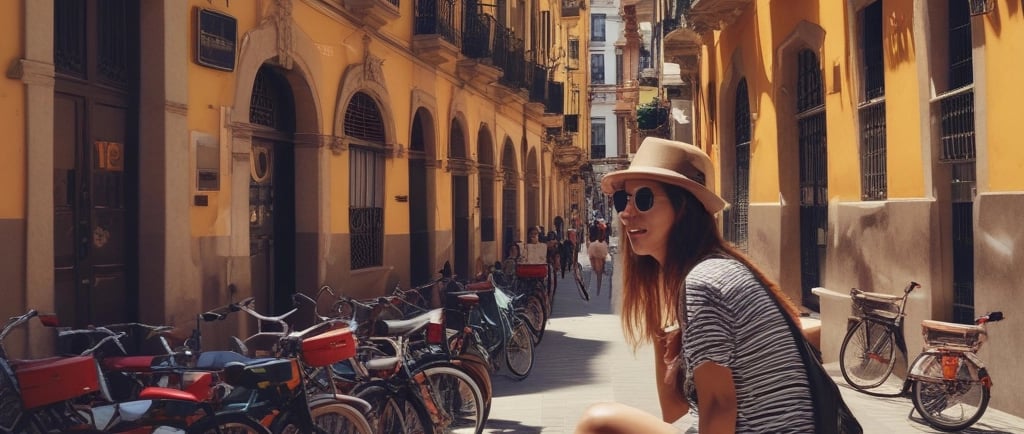 A balcony with a flag hanging from it