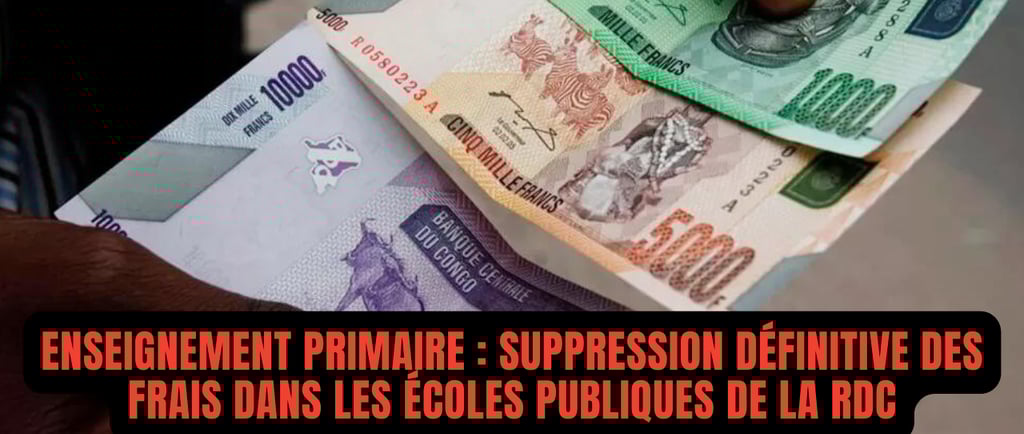 Suppression définitive des frais dans les écoles publiques de la RDC