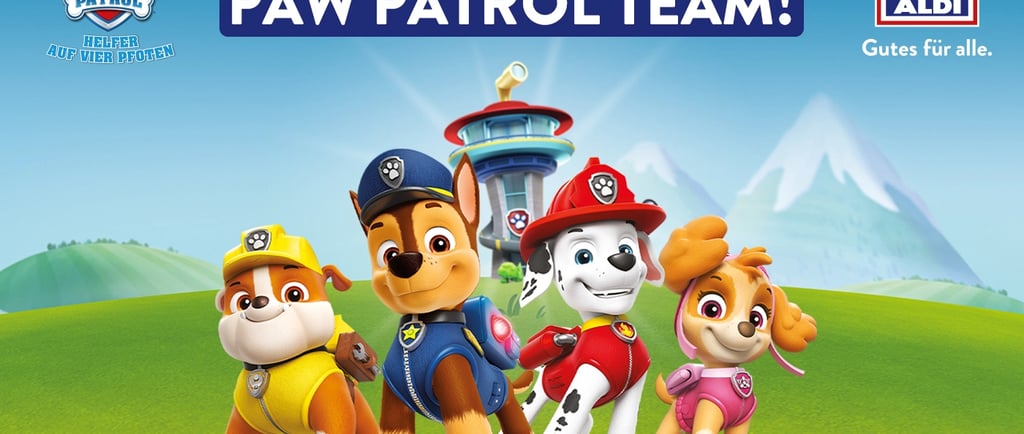 a banner about ALDI Nord Launches Exclusive PAW Patrol Collection Campaign