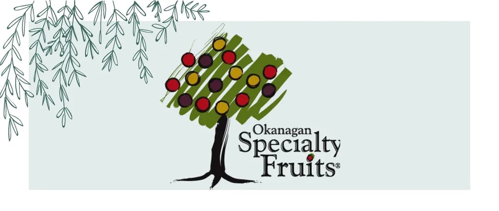 A banner of Okanagan Specialty Fruits