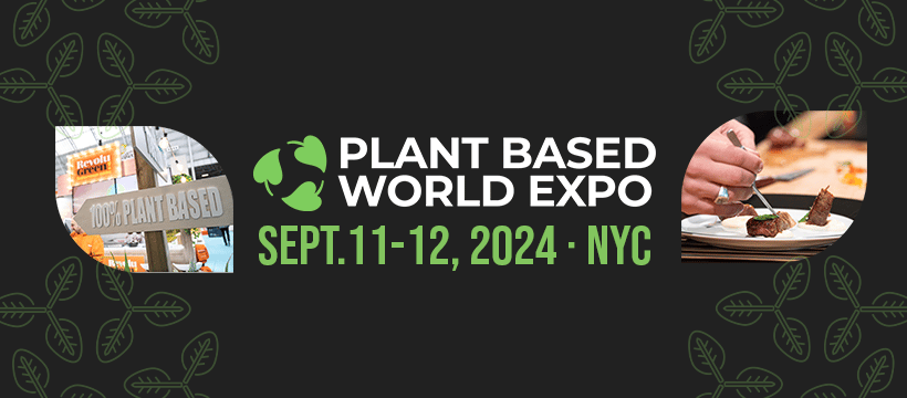 A banner image of plant-based world expo 2024