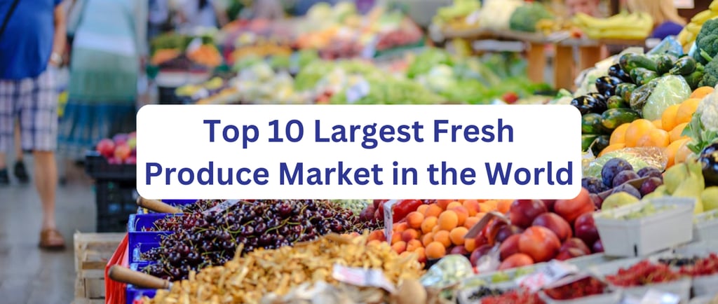 a variety of fruits and vegetables in a fresh produce market