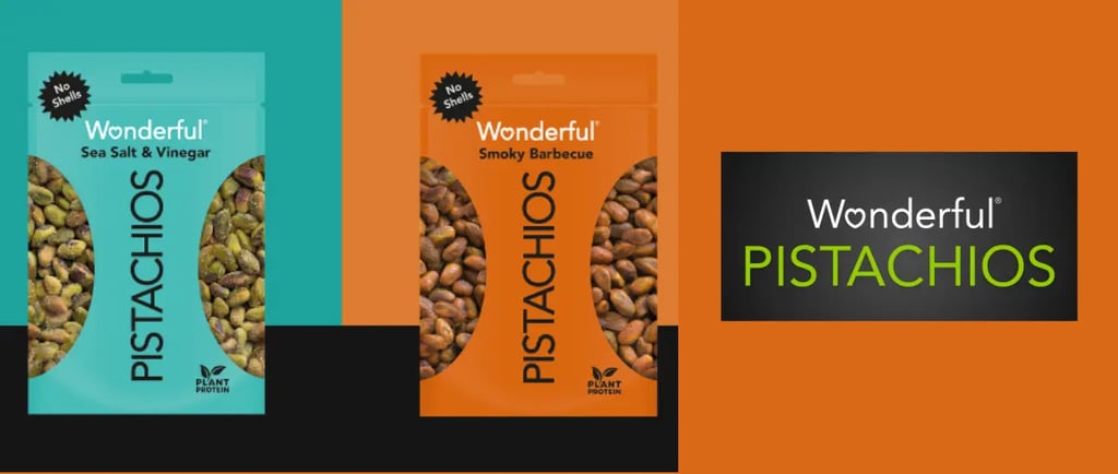 a variety of nuts of wonderful pistachios