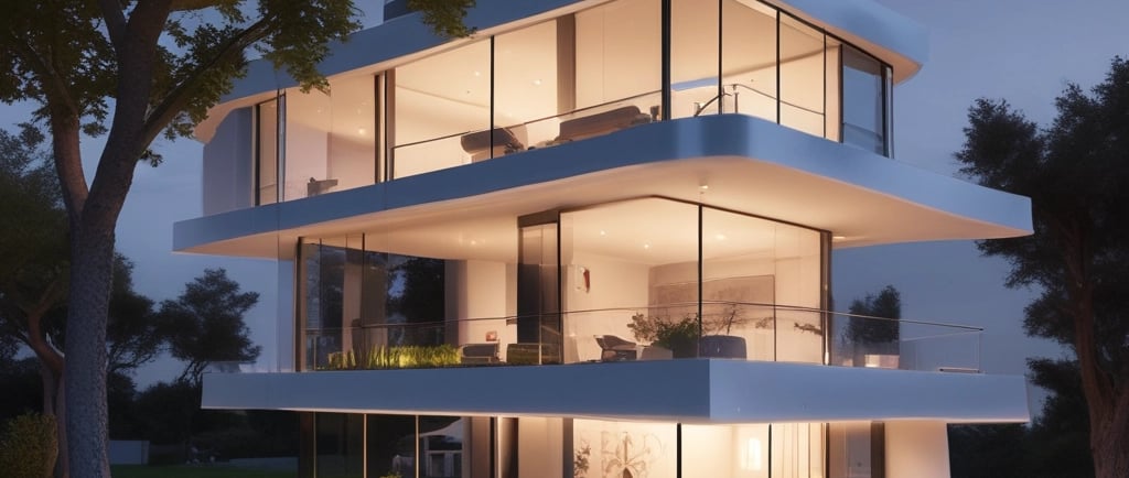 white concrete building with window open