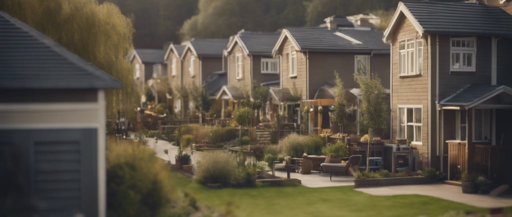 An AI generated vision of what a cohousing neighborhood can look like.