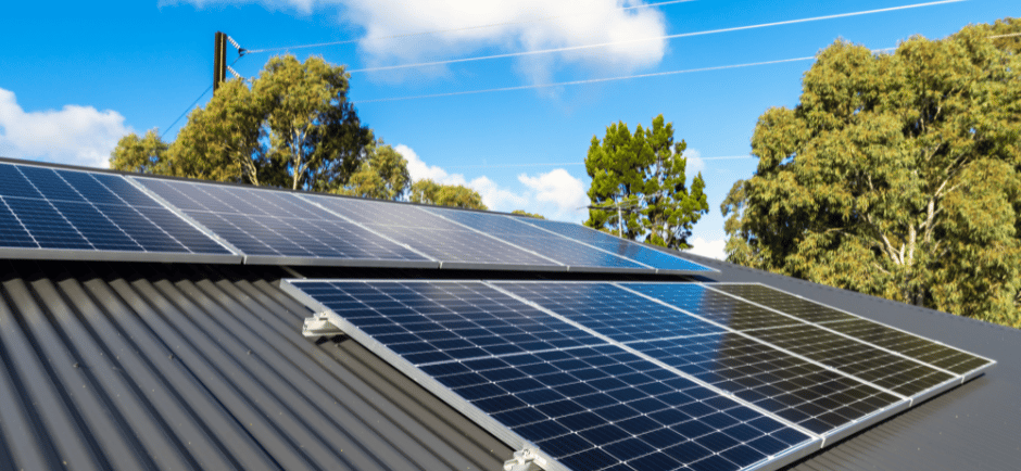 Solar power on a roof