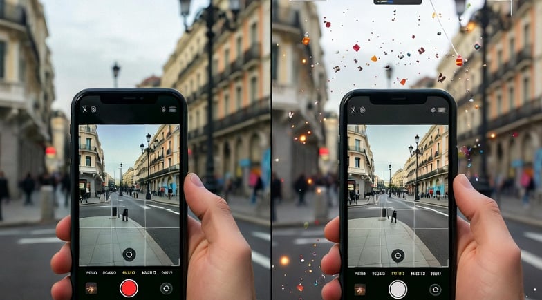 Comparación de video bruto vs video con integración de VFX para redes sociales - Catapulta VFX