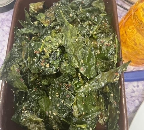 chips di cavolo nero al forno