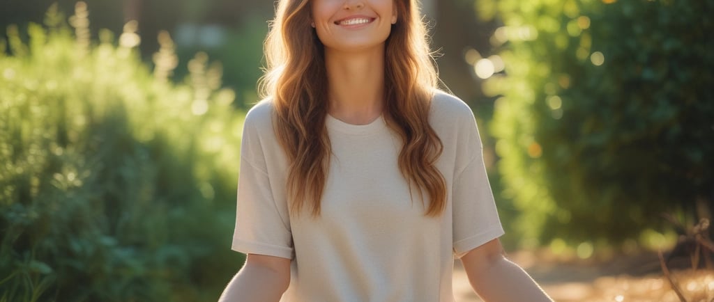 A serene workspace with a notebook, pen, and a cup of herbal tea on a wooden table.