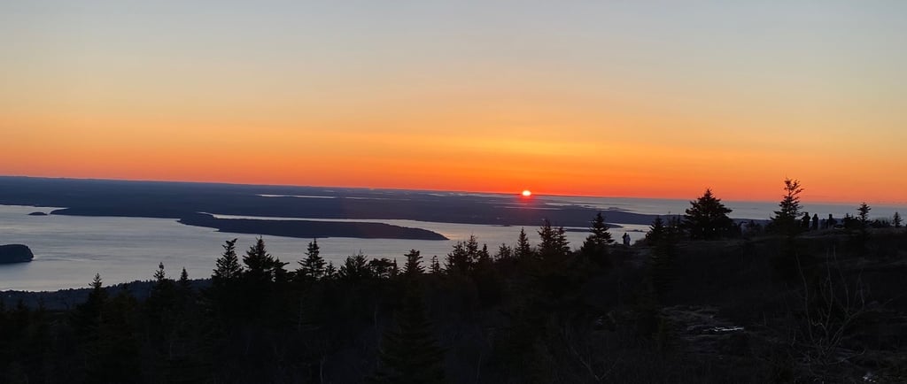 Sunrise on Maine's Cadillac Summit