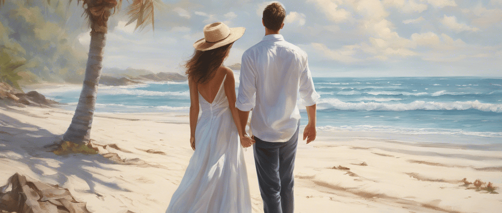 man with red hiking backpack facing body of water and mountains at daytime