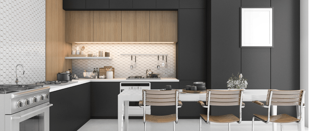 Cocina moderna reformada en Valencia con materiales sostenibles y diseño minimalista en 2025