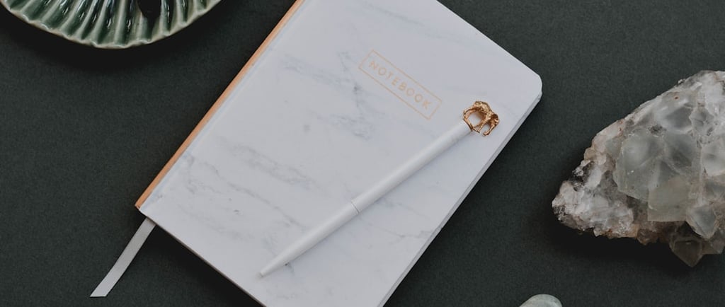 Notebook and pen
