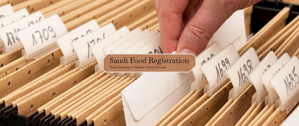 The Importance of Documentation in Saudi Food Product Registration: What You Need to Know Saudi Food Registration