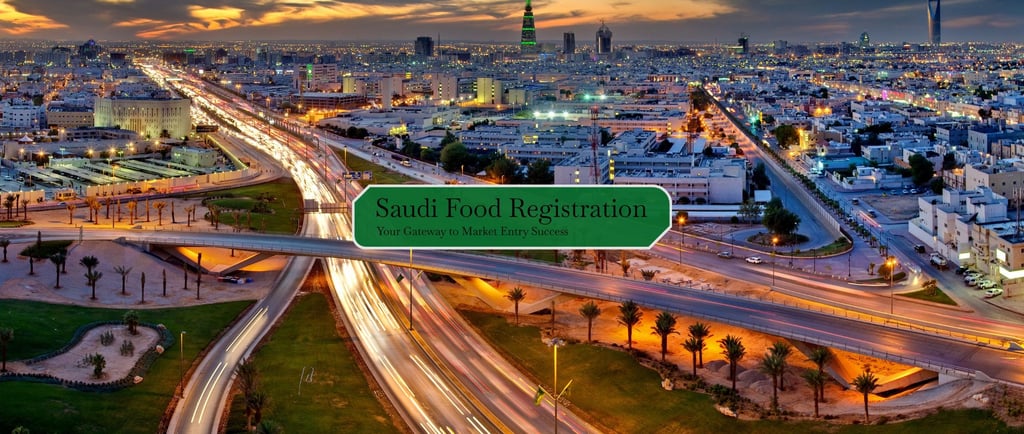 Saudi Food Registration Logo and slogan your gateway to market entry success