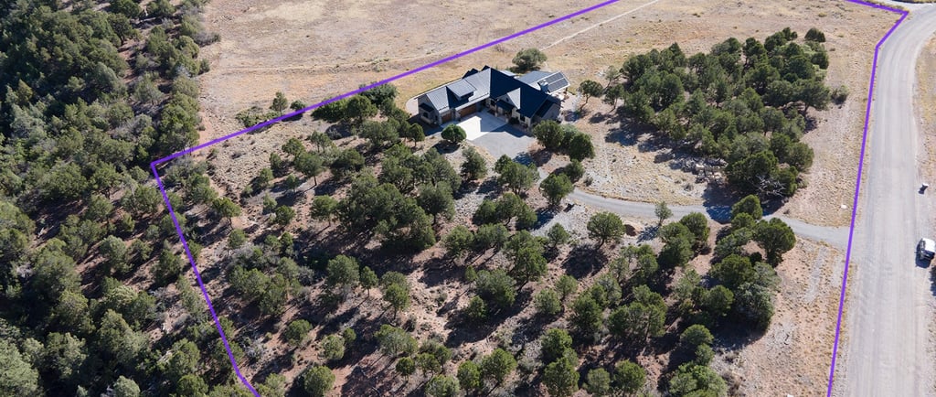 Ridgway, CO Real Estate Photography - Aerial Drone Property Lines