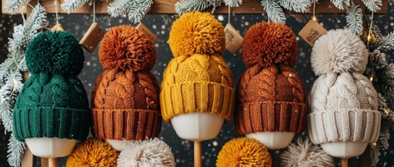 Custom Pom Pom Beanies