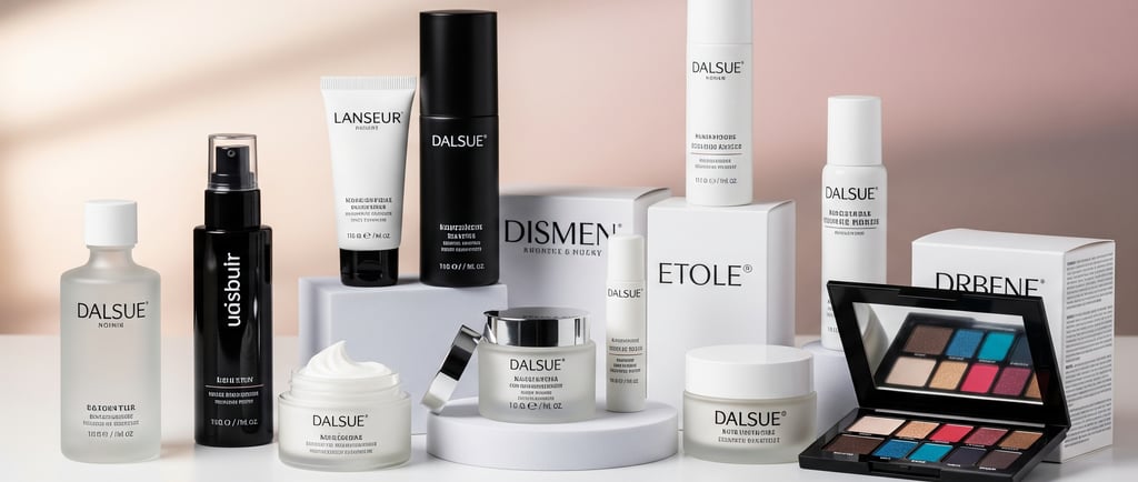a variety of cosmetics products including cosmetics and cosmetics