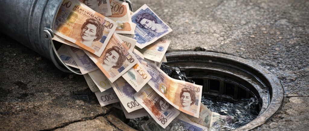 Pouring money down the drain