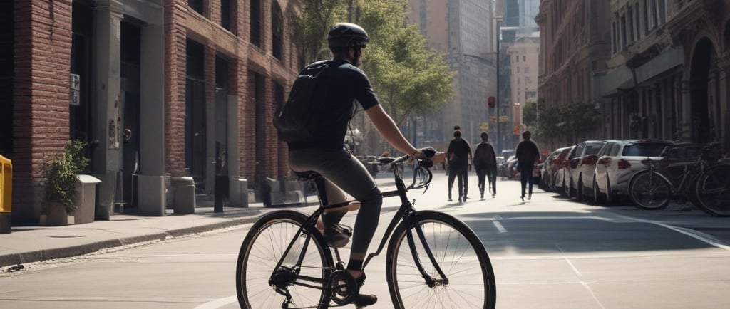 blue city bike parked beside black wooden door