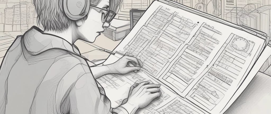 black blue and yellow textile of an e-test-taker