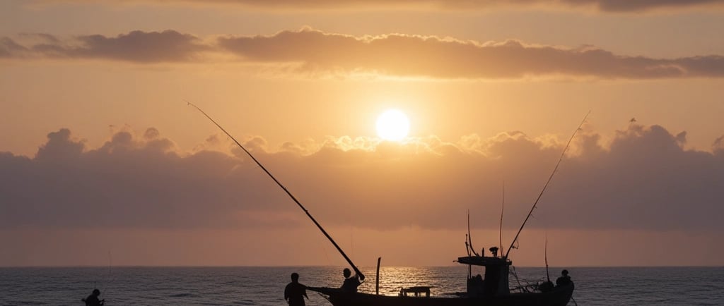 A group of people standing on top of a boat in the ocean