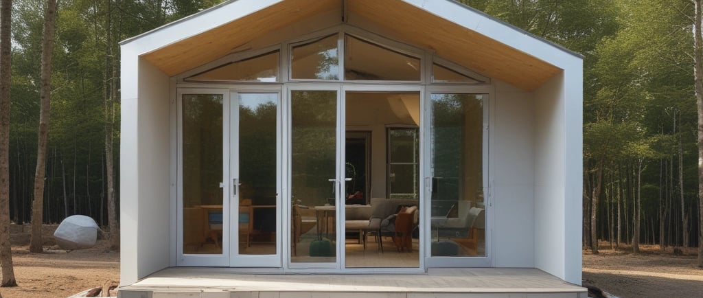 a small model of a house with a roof