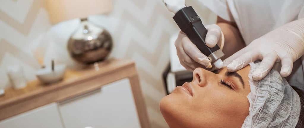 microdermoabrasion en casa tratamiento facial con dispositivo en clinica estetica 2025