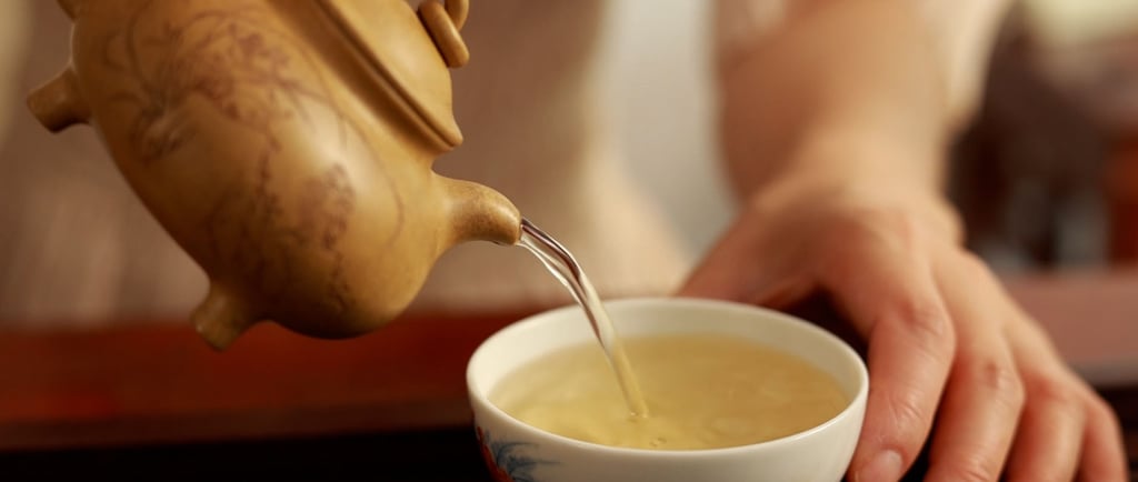 pouring tea