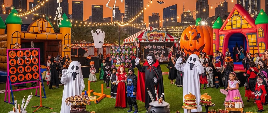 Halloween party dubai, games for halloween parties, halloween in dubai,
