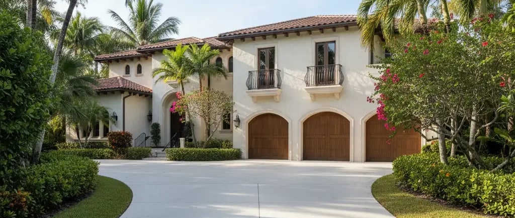 Coral Gables Residential Concrete Driveway