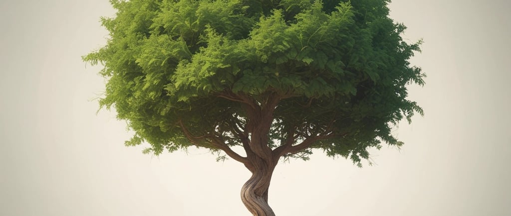 A person reading a book in a cozy, well-lit room filled with plants and inspirational quotes on the walls.